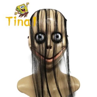 Momo Mask Games Scary Adult Halloween Costume Party Props Horror Plastic  Face