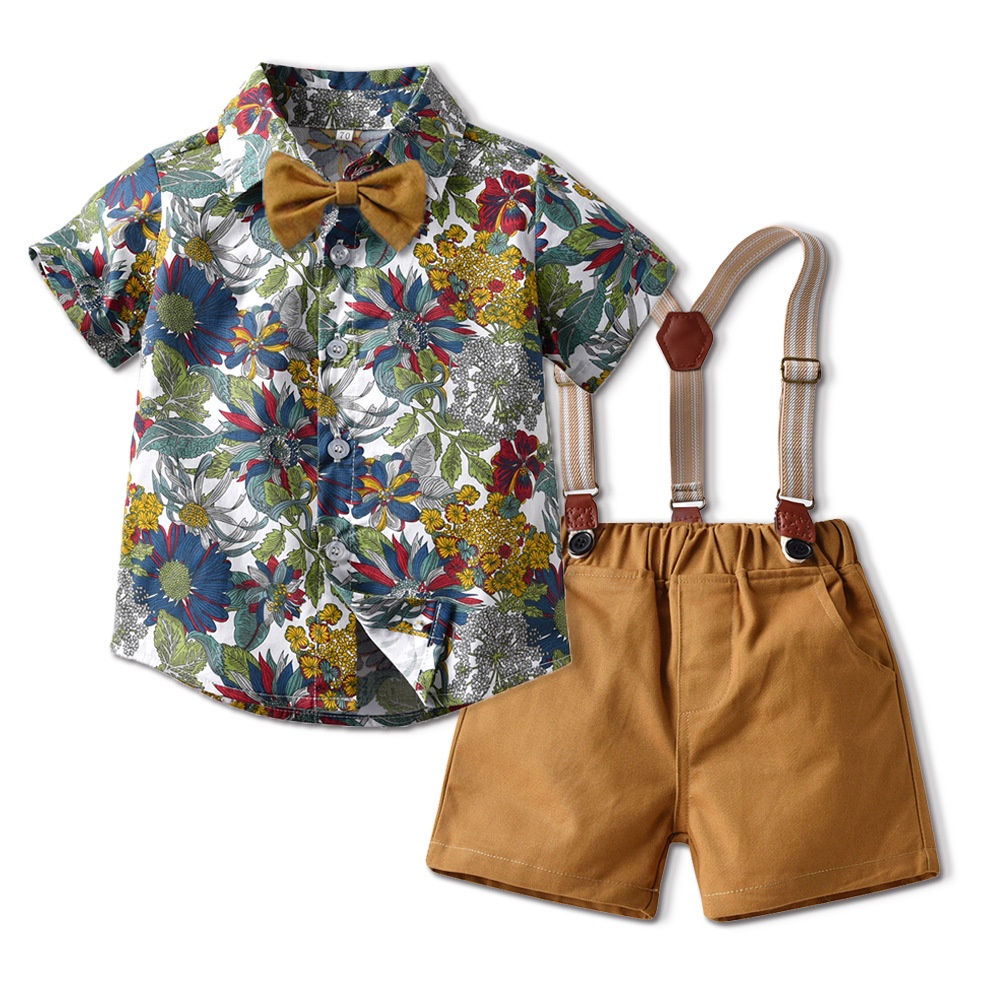 Baby Boy Clothes Terno for Kids 1 2 3 4 5 Year Old Floral Dresses Girls