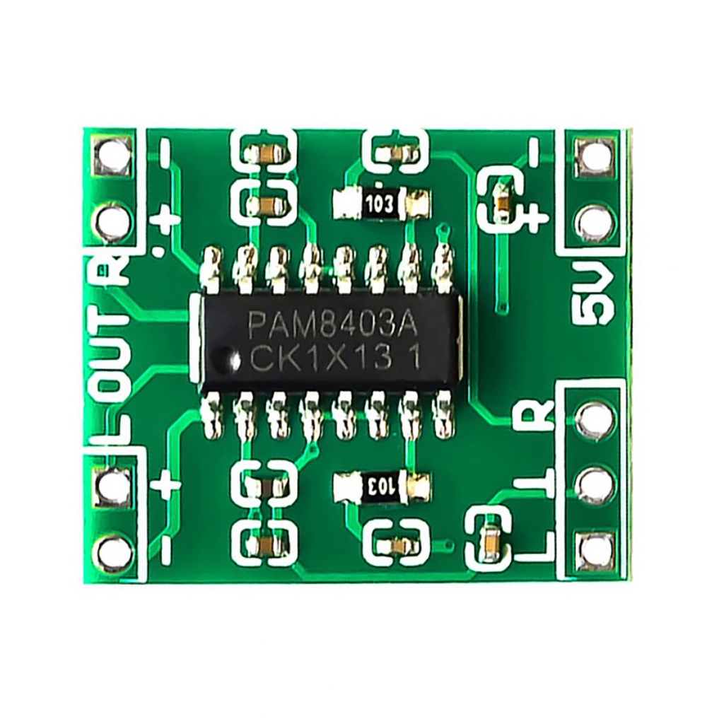 PAM8403 2 x 3W Mini Class D Digital Audio Power Amplifier Board