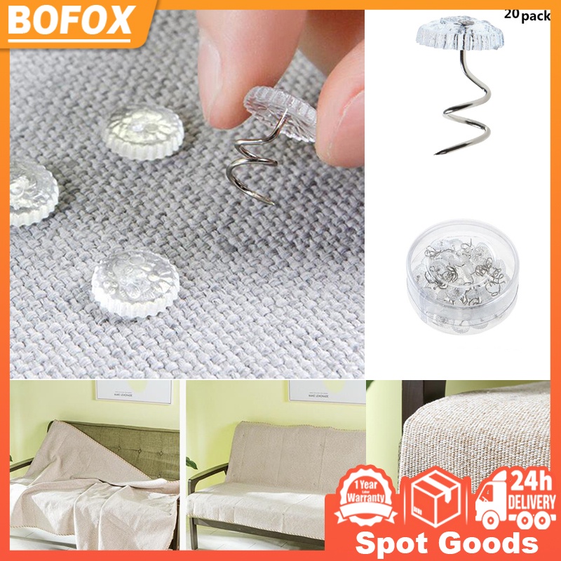 20Pcs Clear Heads Twist Pins Fixed Fastener Clip Fixer Twist Nail For ...