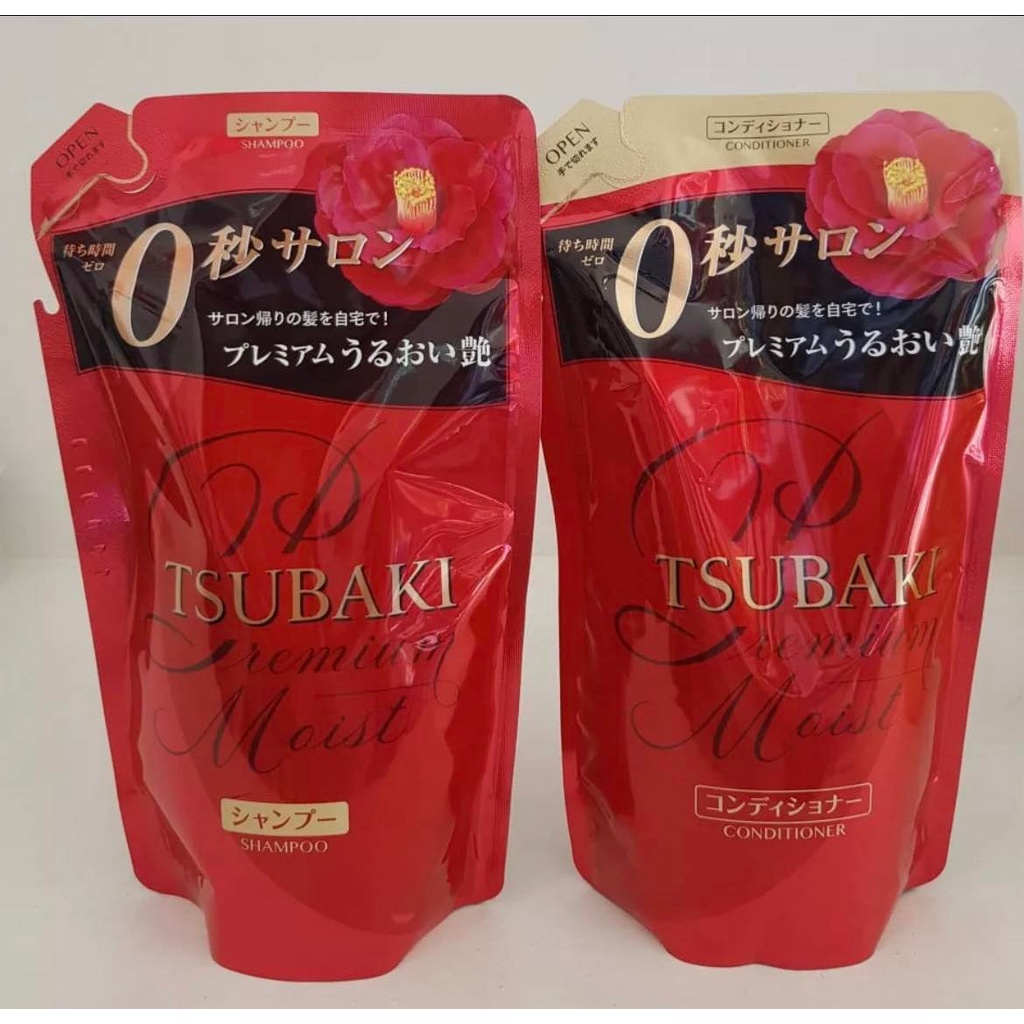 Tsubaki Premium Shampoo/Conditioner - Refill Pouch (300ml & 330ml ...