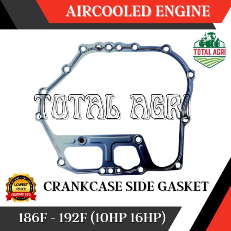 2PCS Crankcase Side Cover Gasket 186F 186FA 188F 190F 192F Aircooled ...