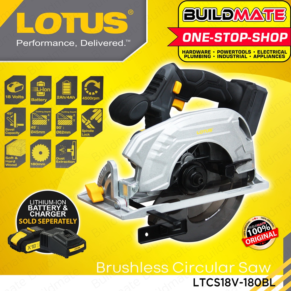 LOTUS X18 Brushless Cordless Circular Saw BL Power Saws For Wood Power ...