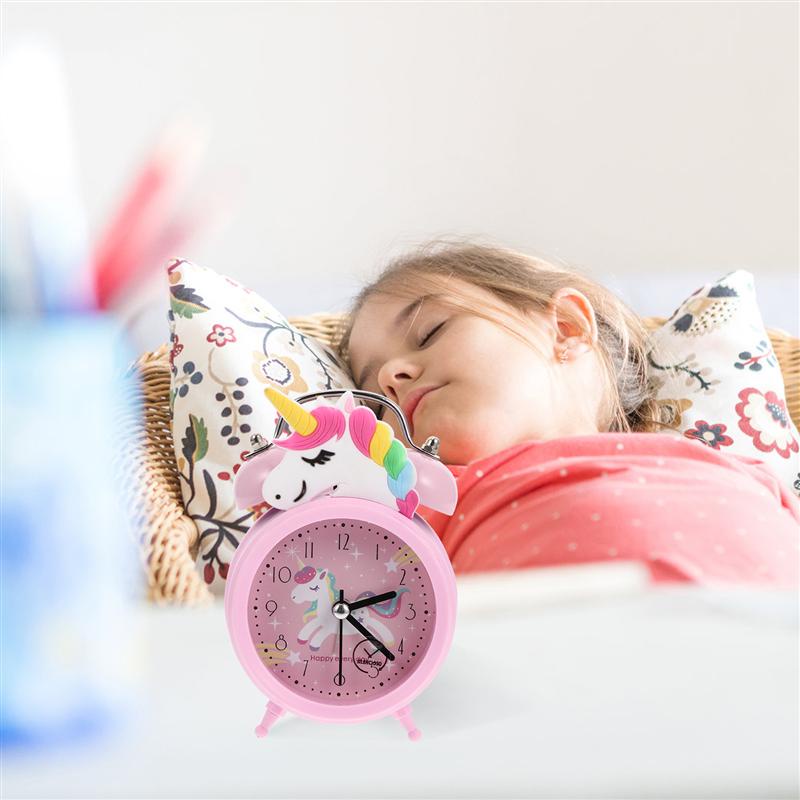 Clock Alarm Digital Bedroom Kidstrainerup Wake Cartoon Small Clocks