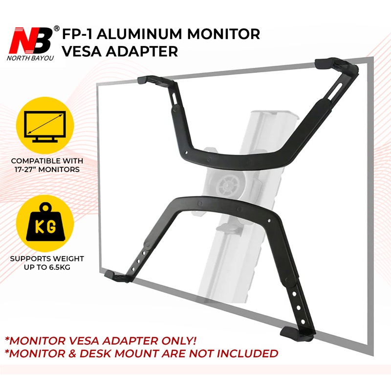 GSE NORTH BAYOU NB FP-1 Aluminum Monitor Bracket Extension VESA Adapter ...