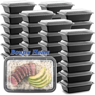 50PCS Meal Prep Plastic Food Containers With Lids 32 Oz. For Meal Prepping  Containers Reusable Microwave Freezer Dishwasher