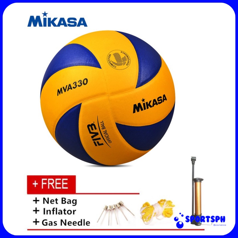 Official FIVB Mikasa MVA330 Volleyball Ball Genuine PU leather Size 5 Volleyball Ball Shopee