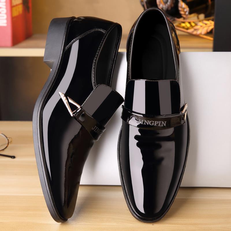 Fashion Black Shoes For Men Men's Business Formal Wear Shoes British ...
