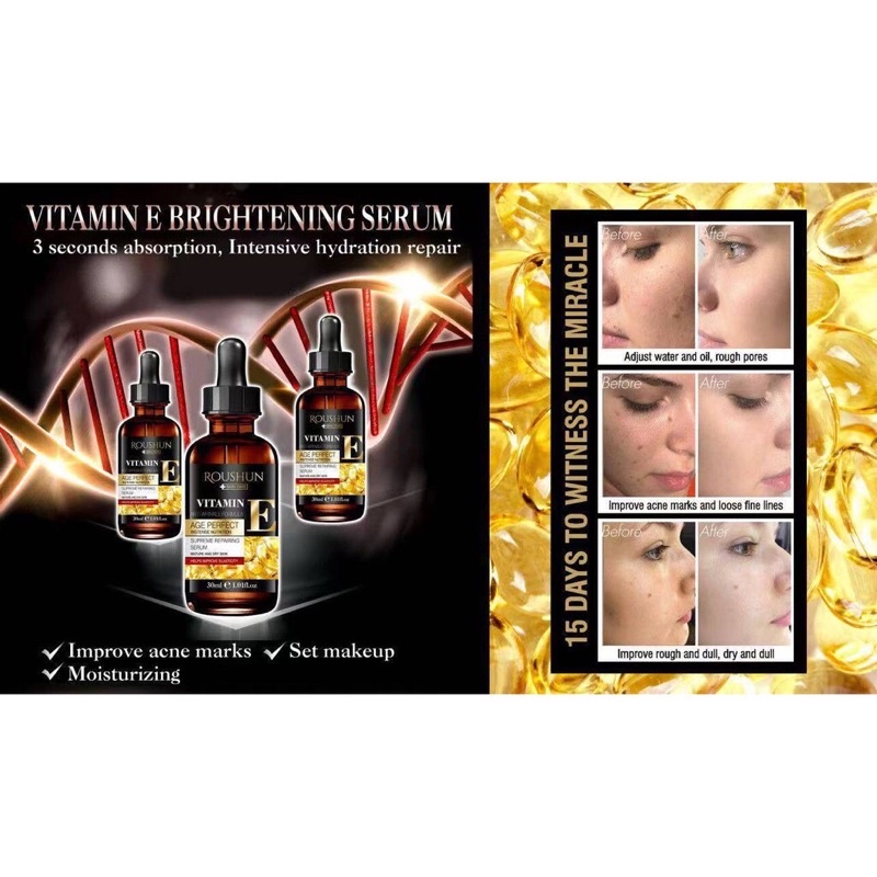 Roushun Vitamin E AntiWrinkle Supreme Repairing Serum AgePerfect