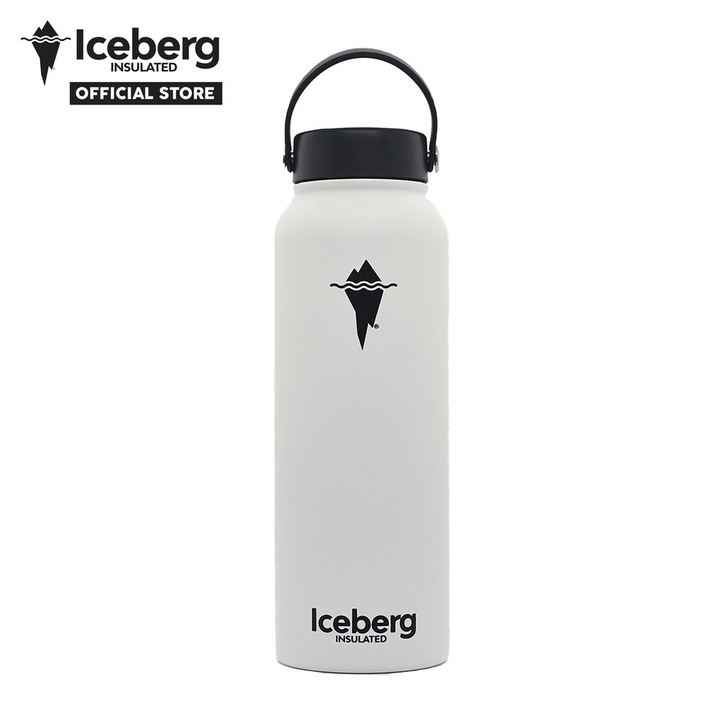 aesthetic water bottle Iceberg Insulated Frost White 40oz Insulated