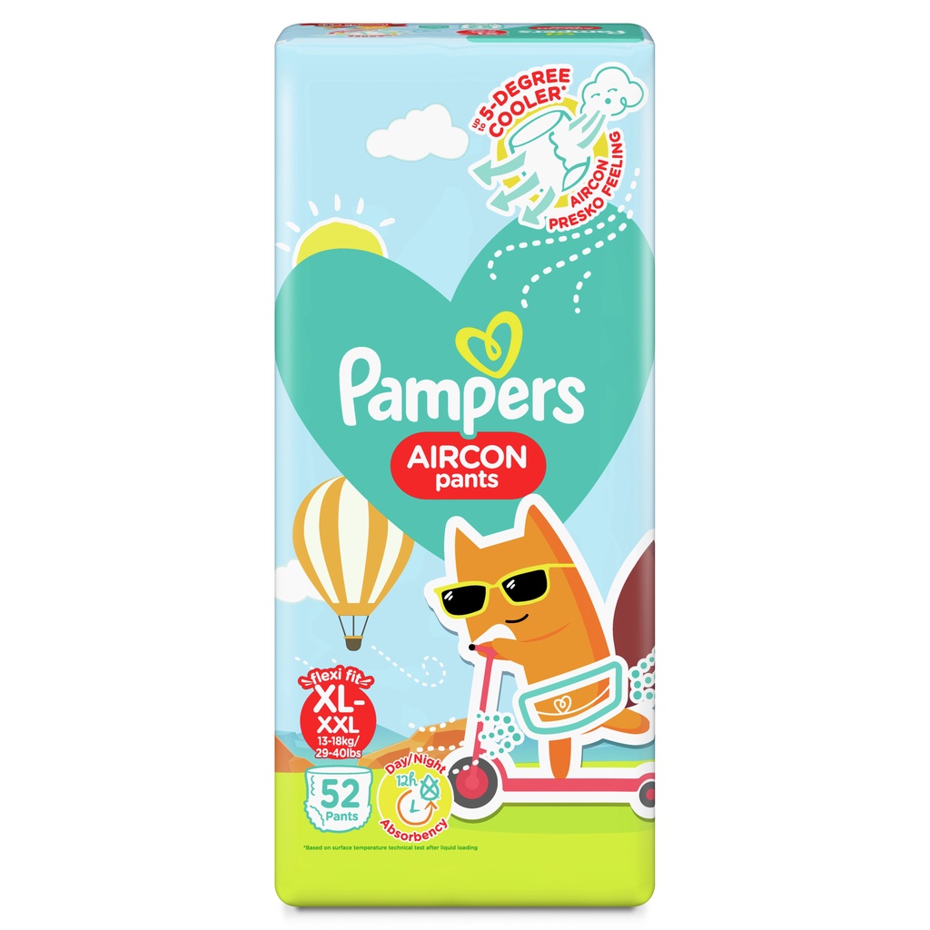 Pampers Aircon Diaper Pants XL 52s Shopee Philippines