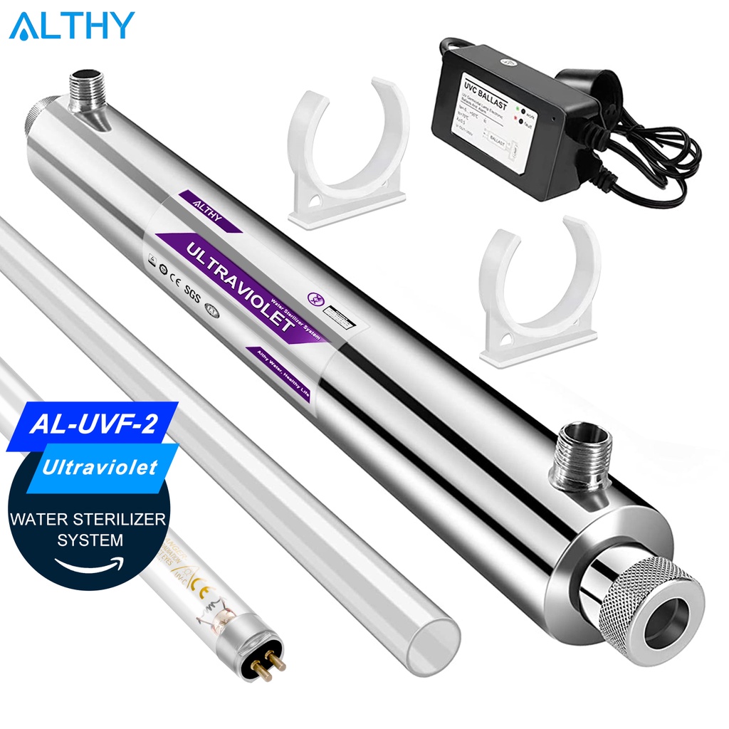 ALTHY UV Water Sterilizer System UV Lamp Ultraviolet Light Purifier ...