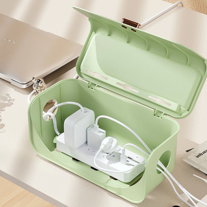 Nordic Style Power Strip Patch Board Storage Box Desktop Power Lead ...