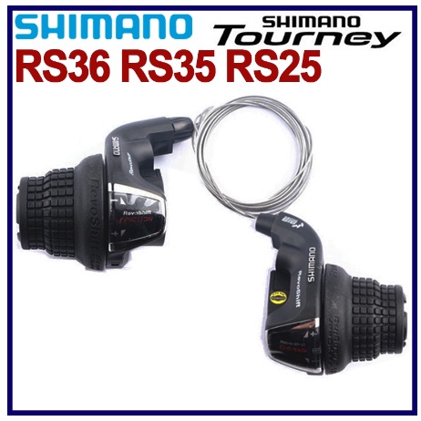 Shimano SL-RS35 Manopole Rotanti Grip Twist Per MTB &ndash; 3x6/7 Velocit&agrave; &ndash; Revoshift SIS