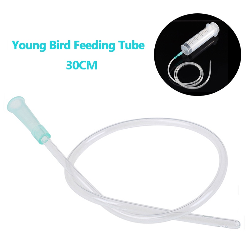 30CM Young Bird Handfeed Tube Syringe Hoses Replacement Tubing for Pets
