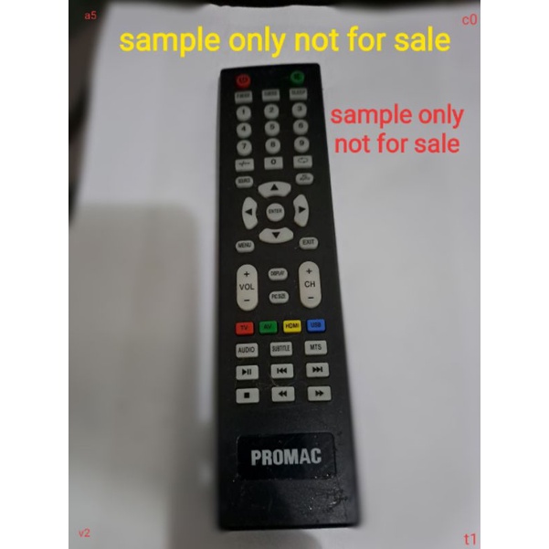 promac led tv remote(universal)100%na gagana sa tv mo | Shopee Philippines