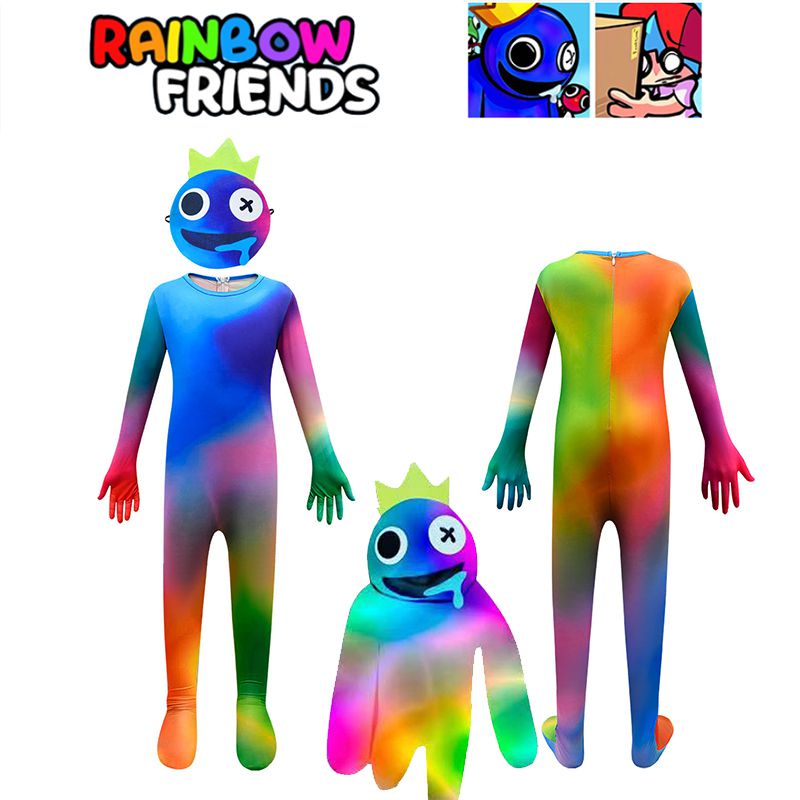 Roblox Rainbow Friends Cosplay Costume Kids Jumpsuit Halloween Fancy ...