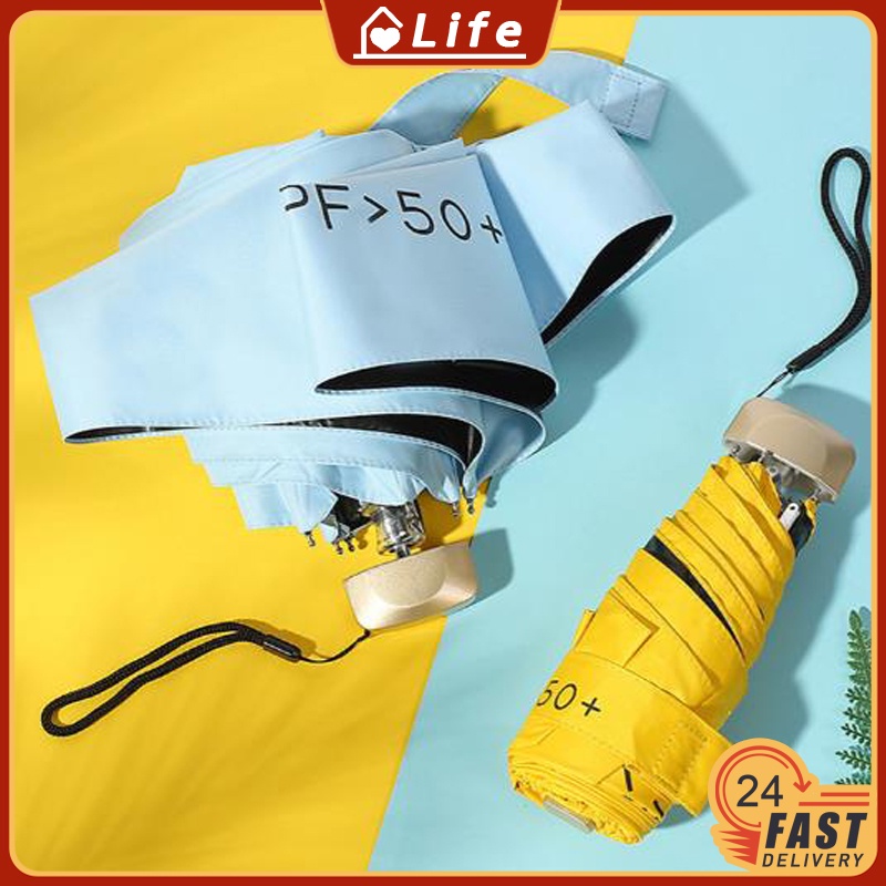 Mini Pocket Capsule Clear Umbrella Folding Umbrella Sun Protection Umbrella Outdoor Portable