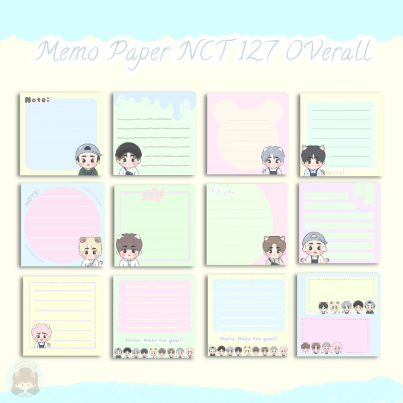 Memo Paper NCT 127 Overalls | Shopee Philippines