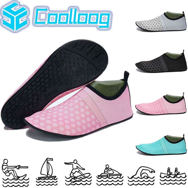 Women's Water Shoes Water Park Play Shoes Rubber Soft Bottom Beach