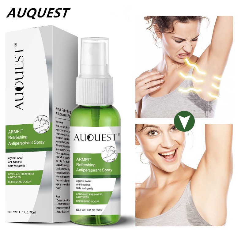deonat spray AuQuest Body Odor Sweat Removal Underarm Odor LongLasting