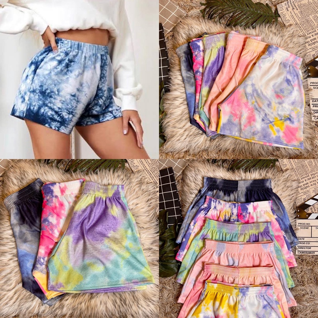 Tie dye jogger shorts for women Shopee Philippines