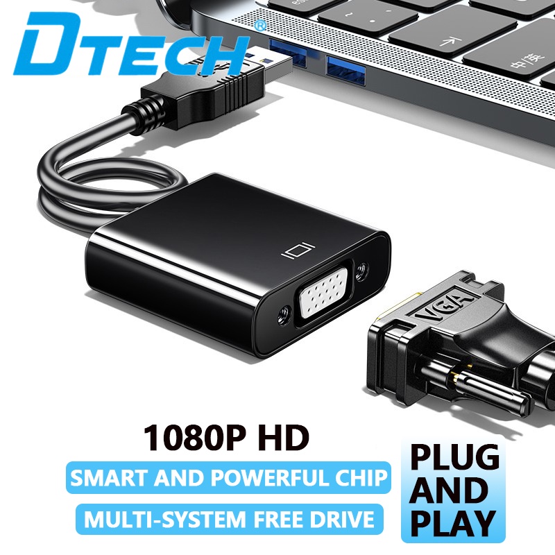 USB3.0 To VGA Converter Projector Hd Display Tv Laptop Cable External ...