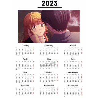 Unframed Printed 2023 Calendar Japanese Anime Fruits Basket Poster Canvas  Modern Oil Painting Art Home Wall Decal