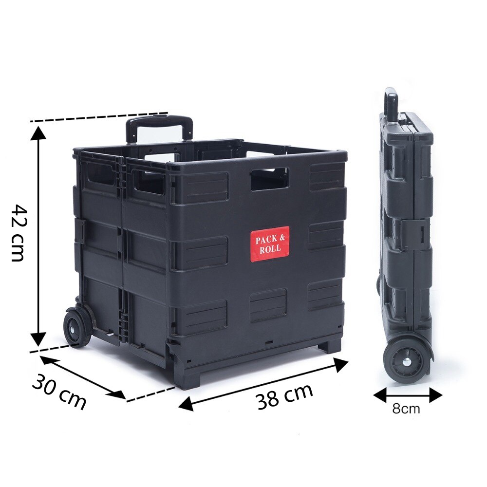 Pack and Roll Foldable portable hand carry trolley stroller cart pack