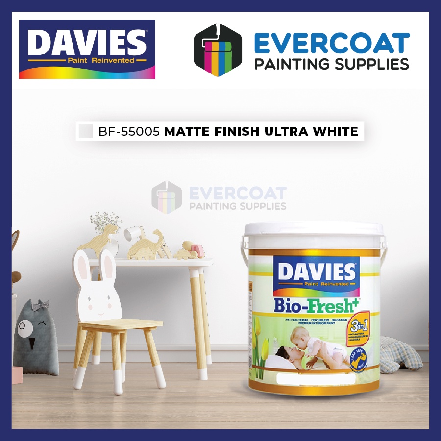 Davies Paints BioFresh 16Liters Matte Ultra White Finish (Whites