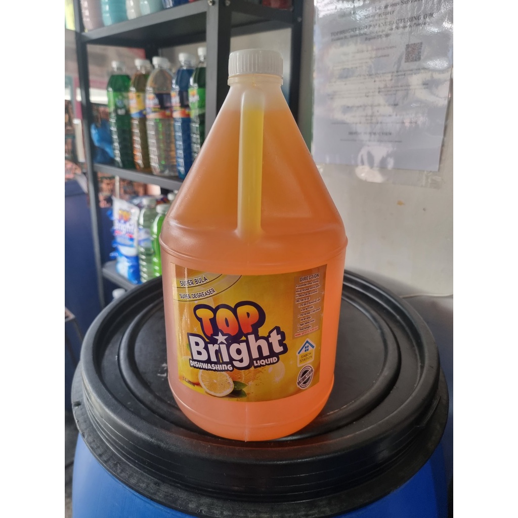 Top Bright Dishwashing Liquid (1 Gallon) Shopee Philippines