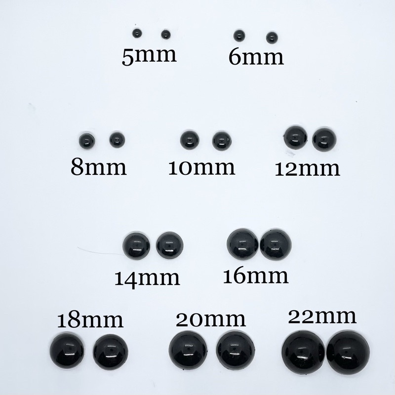 200 Pcs 9mm Safety Eyes for Crochet Plastic Black Safety Eyes for with  Washers