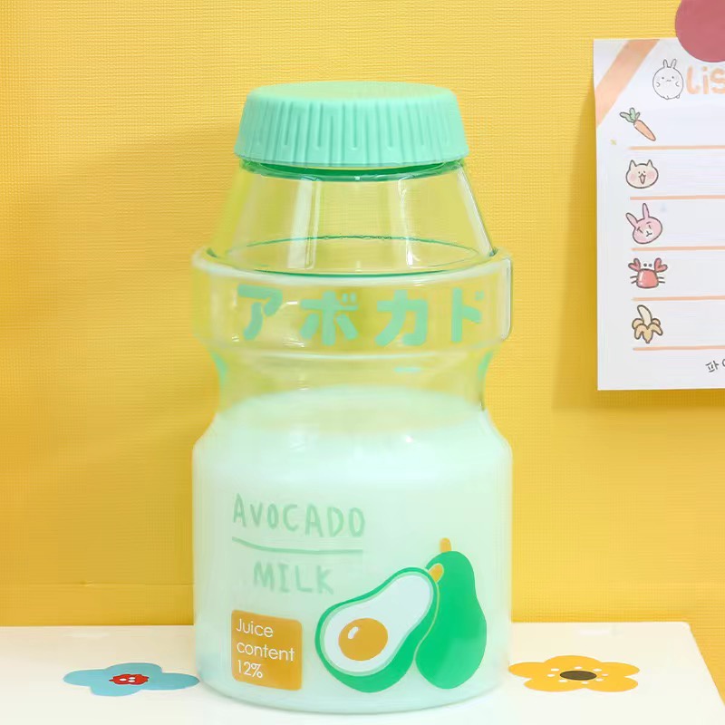 480ml Plastic Water Bottle Tour Drinking Bottle Yakult Shape Cute