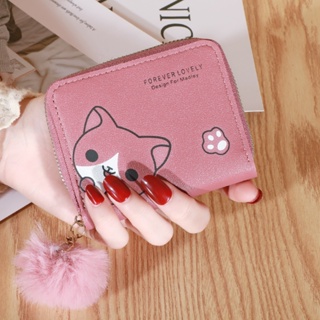 Mumu #1054 Korean Fashion Leather Ladies Wallet Coin Purse Card Holder Mini  Cute Wallets For Women