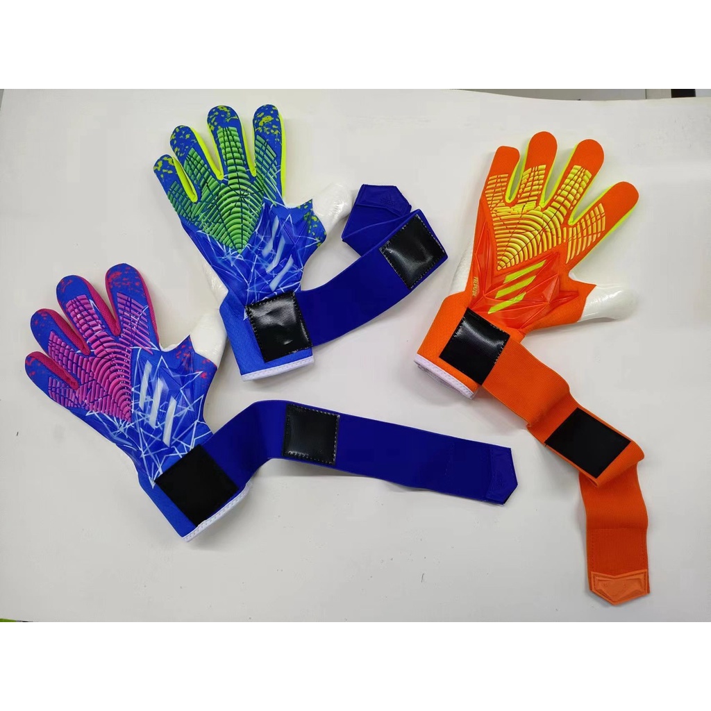 4MM Soccer Goalkeeper Gloves Thickened Latex Football Match Grip Protection  Adult Goalkeeper Wrist Strap Soccer Goalie Gloves