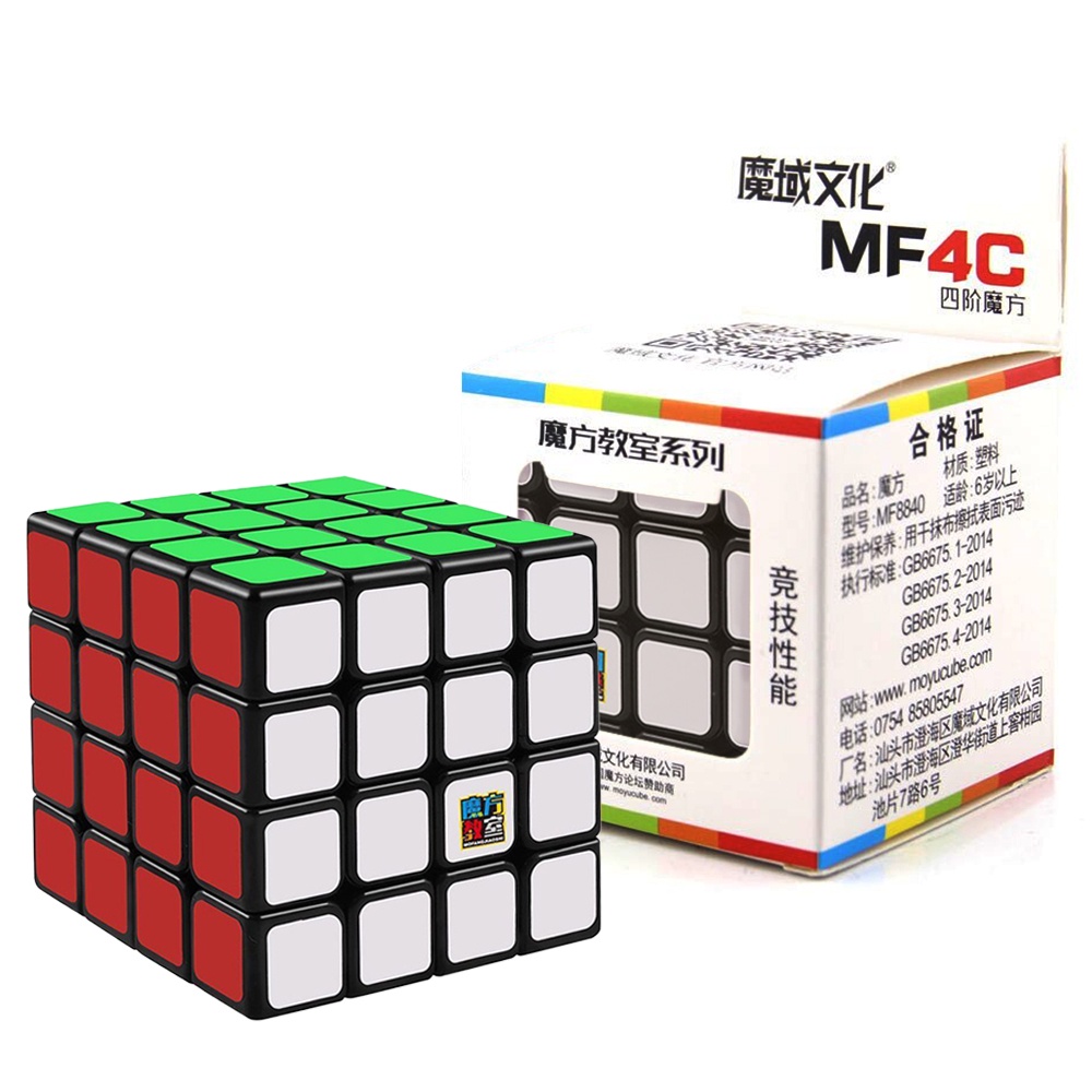 MoYu MoFang JiaoShi 4x4x4 Cubing Classroom MF4C Speed Magic Cube Black ...