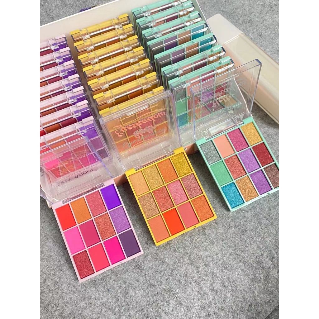 Rosa Angel 12 colors shaded HELLO eyeshadow | Shopee Philippines