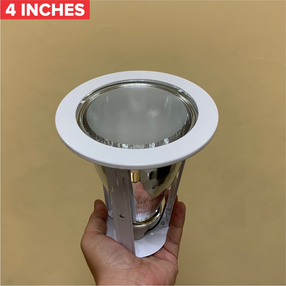 Recessed Pinlight Housing Beehive Led E27 Fixture Frosted Glass