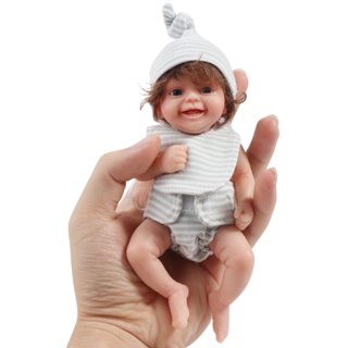 un* Realistic Newborn Baby Dolls Silicone Full Body Cute Small Baby ...