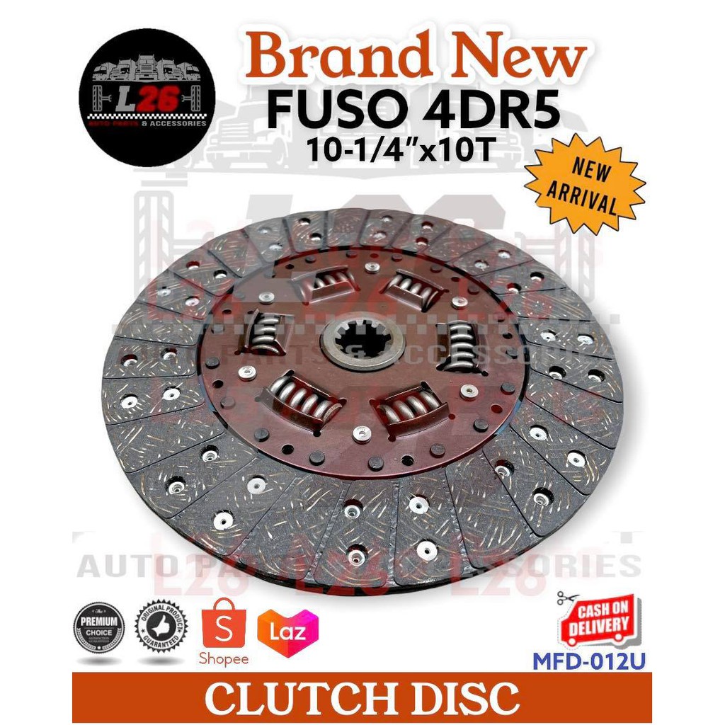 Fuso 4Dr5 Clutch Disc / Pressure Plate Mfd012U 101/4"X10t Japan