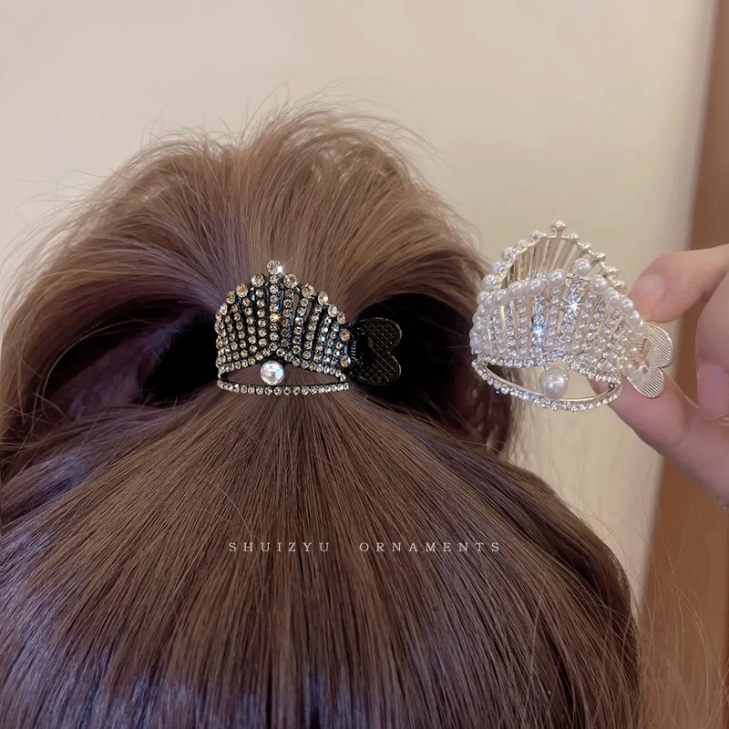 A-Ha Coraline Crystal Dragonfly Hair Clip Hair Pin - Clear