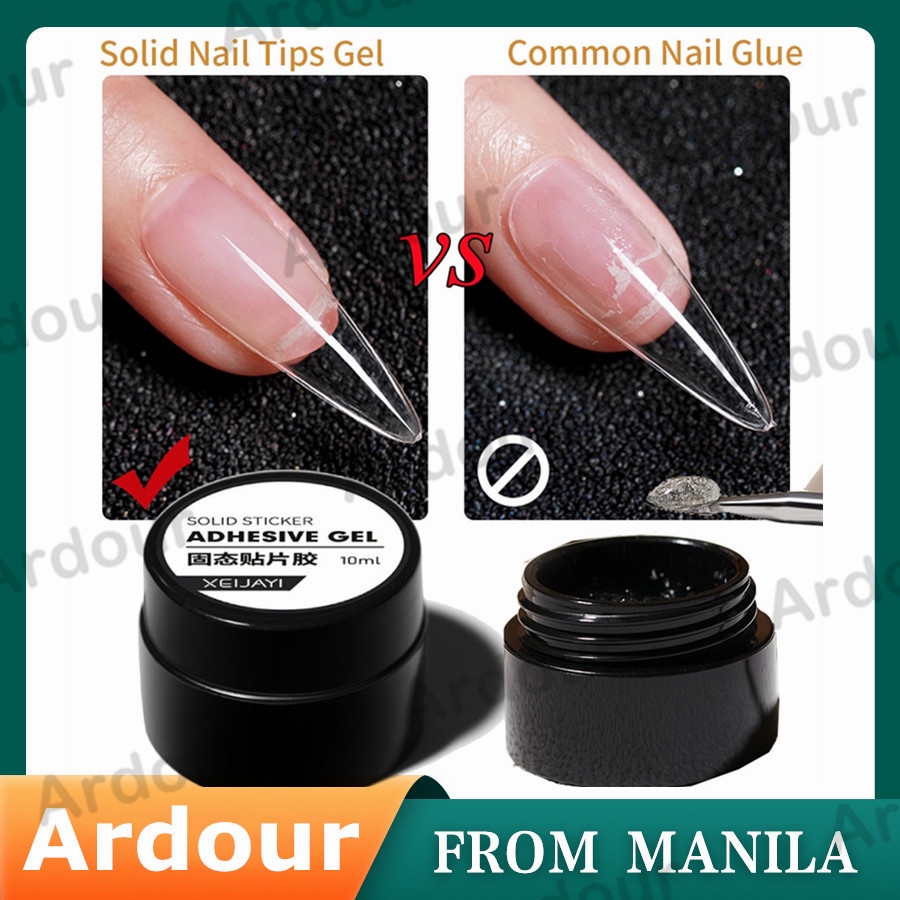 Solid Nail Tips Gel 10g Acrylic Transparent Manicure Extension Glue ...