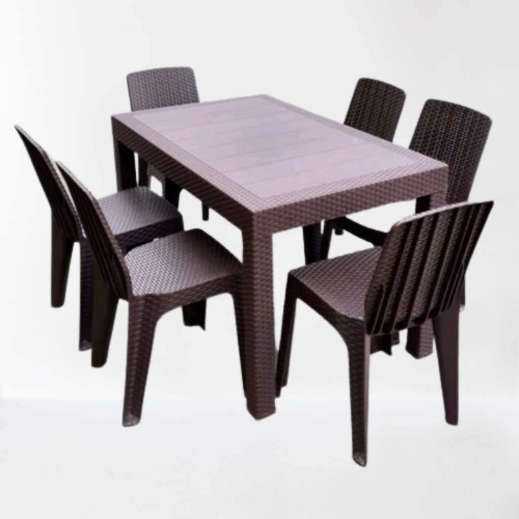 Ecozone HAWAII Rattan Table (TABLE ONLY) Dining Table Garden Table ...