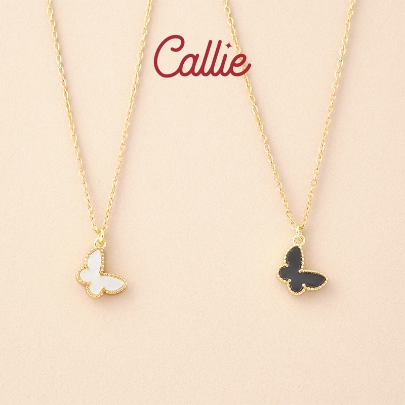 Callie Stainless Steel Sofia Butterfly Necklace Shop.Callie Shopee
