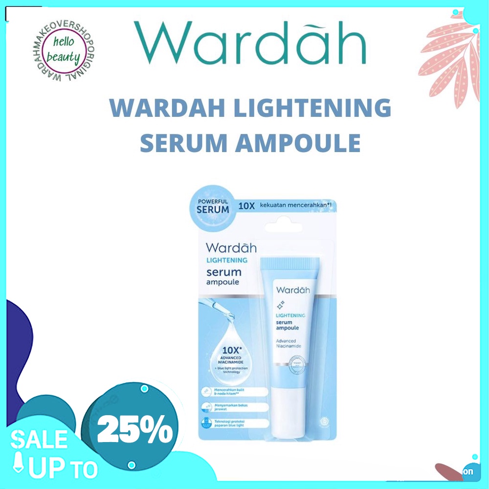 Wardah Lightening Serum Ampouloe New 8ML | Shopee Philippines