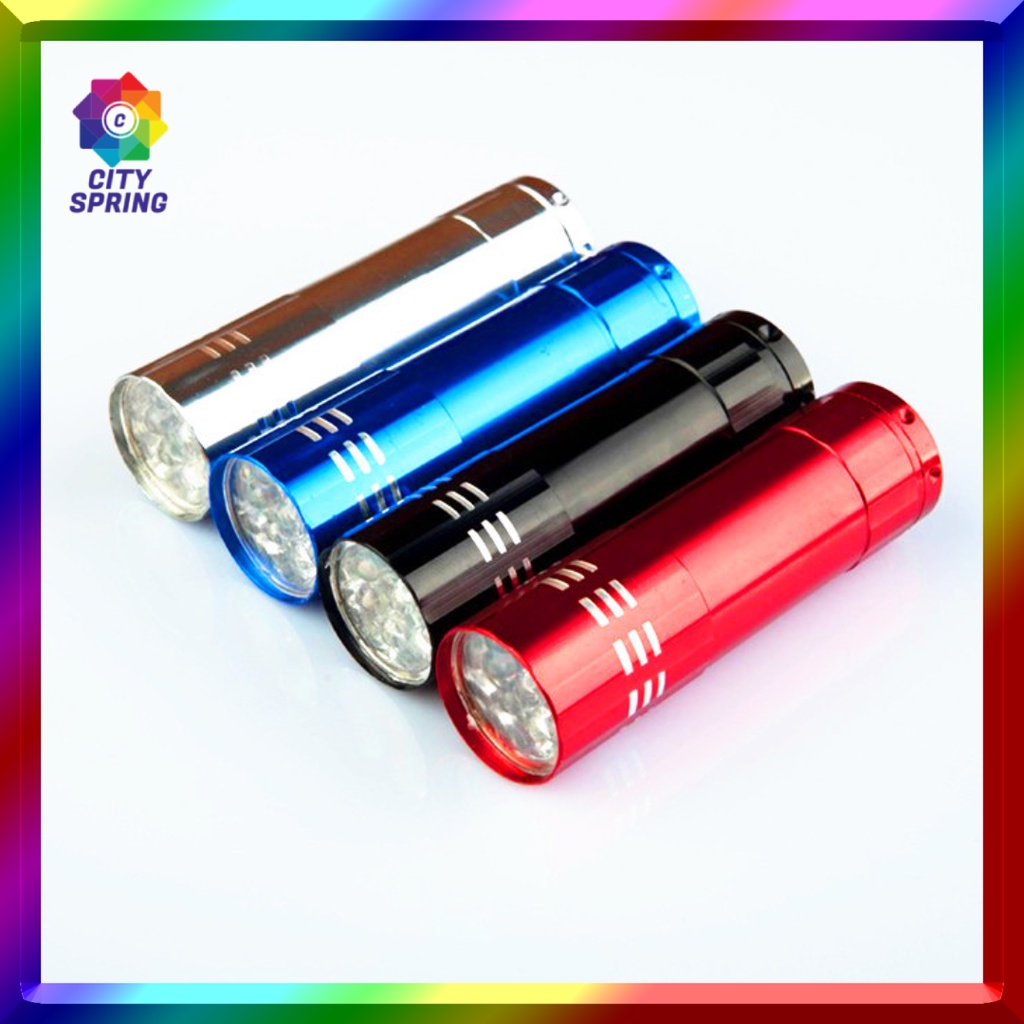 LED Flashlight Aluminum Mini Torch Light Lamp Outdoor Sports | Shopee ...