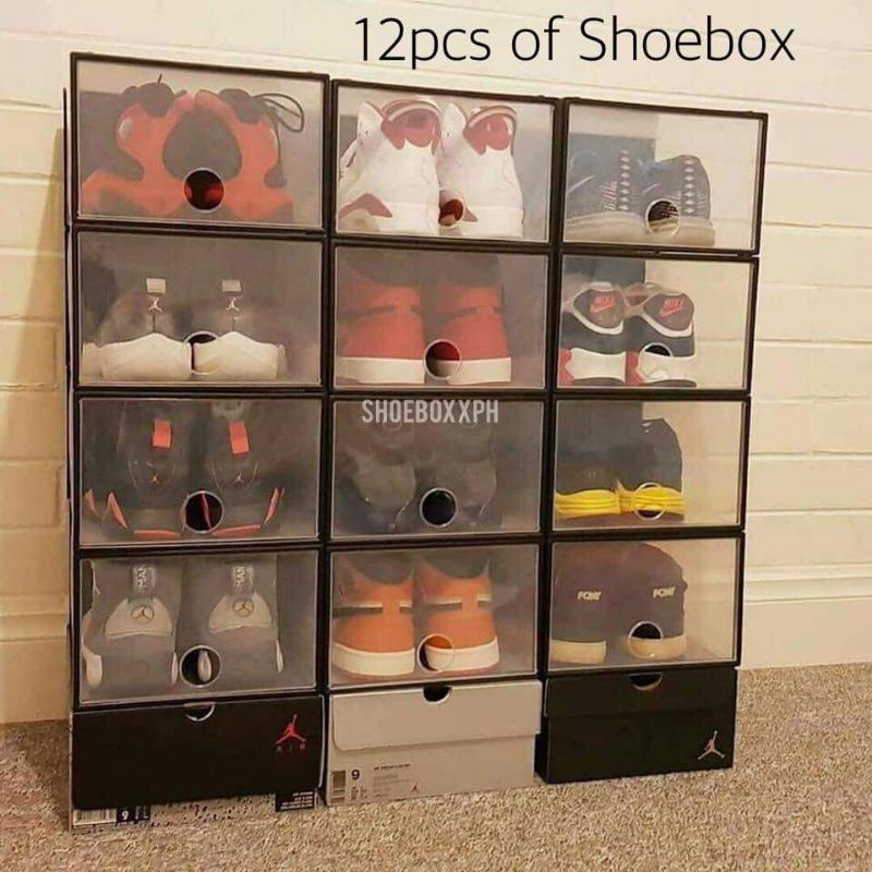 12pcs or 1 Dozen Shoebox per Order Hard Plastic Sunnyware Shoemate