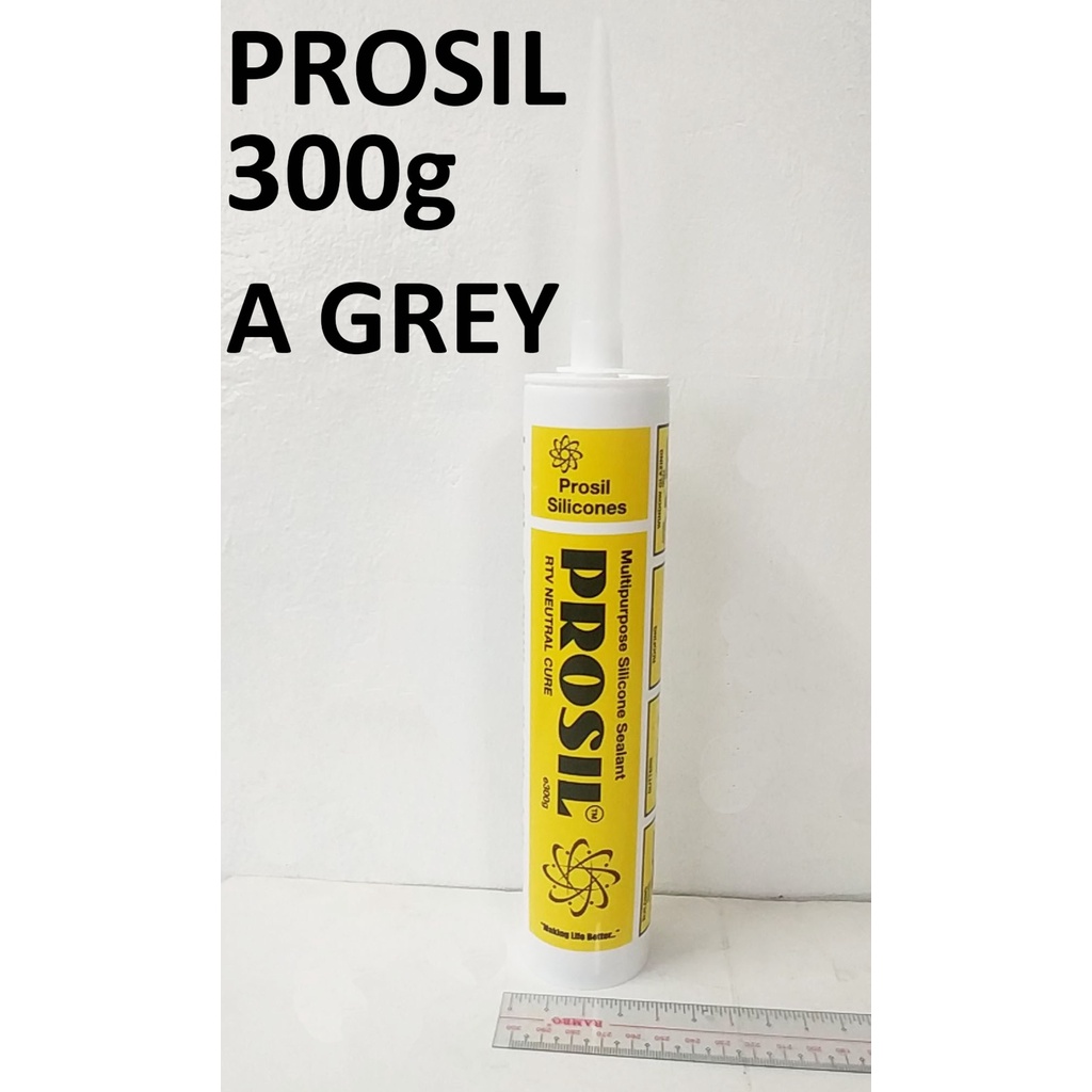 PROSIL SILICONE SEALANT MULTI PURPOSE GREY 300GRAMS ===== GRAY | Shopee ...