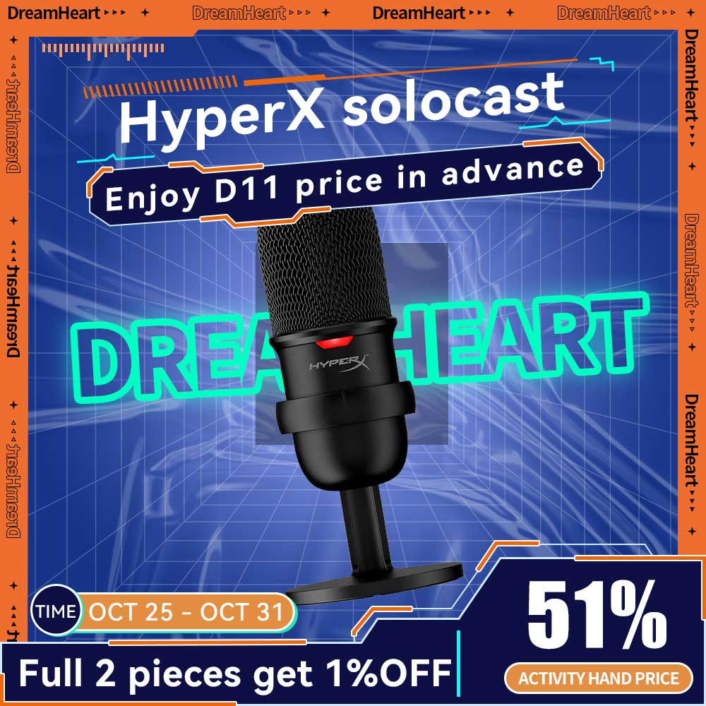Original Kingston Hyperx Solocast Mini Microphone Professional