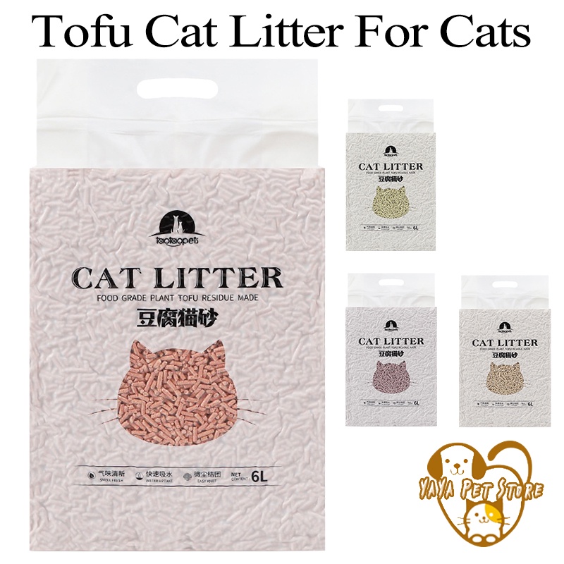 Natural Tofu Cat Litters Biodegradable Fast Clumping Green Tea 6l